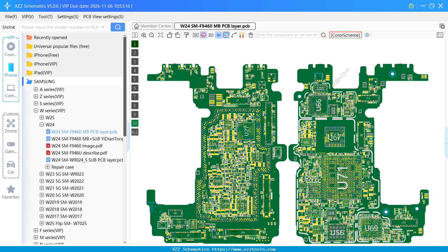W24 SM-F9460 MB PCB Layer